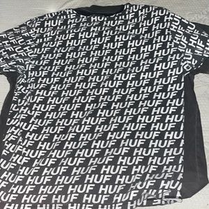 HUF black and white t shirt